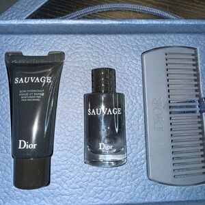 Dior Sauvage Men Grooming Trio - Black & Gray